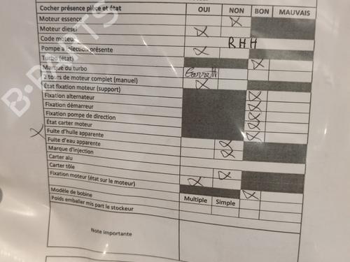 Engine CITROËN C5 III (RD_) 2.0 HDi 165 (RDRHHA, RDRHH8) | BP29638569M1 