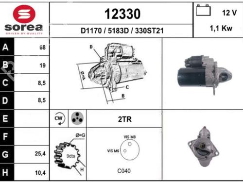Startmotor OPEL CORSA E (X15) 1.4 (08, 68) | BP25077224M8 