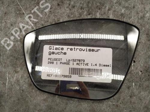 Left mirror glass PEUGEOT 208 I (CA_, CC_) 1.4 HDi | BP25101367C148 
