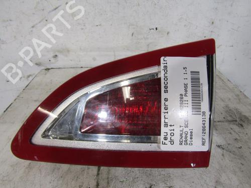 Used Right tailgate light RENAULT SCÉNIC III (JZ0/1_) 1.5 dCi (110 hp) 25085194
