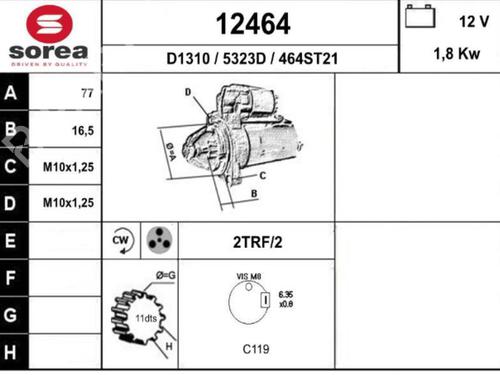 starter-kia-ceed-jd-2012-2013-2014-2015-2016-2017-2018-25088528 main image