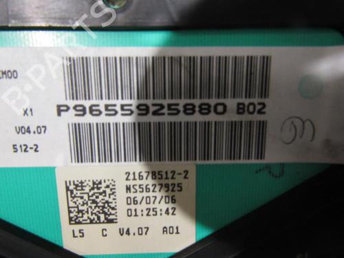 Instrument cluster PEUGEOT 307 CC (3B) 2.0 HDi 135 | BP25063595C47 