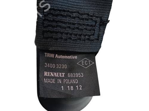 Used Rear right seatbelt Rear right seatbelt RENAULT CLIO III (BR0/1, CR0/1) 1.2 16V Hi-Flex (BR1U, CR1U) (75 hp) 33307941 33307941