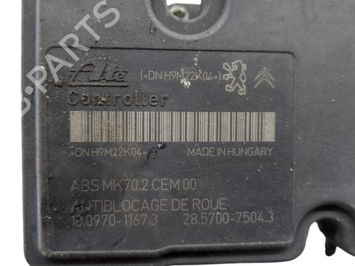 ABS pump CITROËN C3 II (SC_) 1.4 HDi 70 (SC8HZC, SC8HR0, SC8HP4) | BP30399481M43 