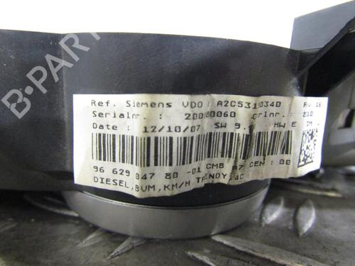 Used Instrument cluster PEUGEOT 207 (WA_, WC_) 1.6 HDi (90 hp) 25113095