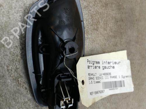 Used Rear left interior door handle RENAULT SCÉNIC III (JZ0/1_) 1.5 dCi (106 hp) 25081503