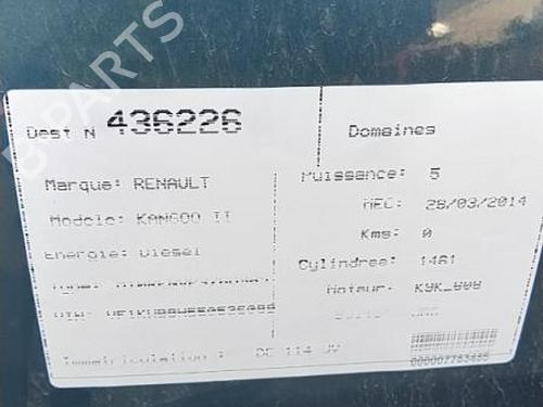 Right front window switch RENAULT KANGOO / GRAND KANGOO II (KW0/1_) 1.5 dCi 90 (KW05, KW08, KW0G, KW11) | BP25095568I26 