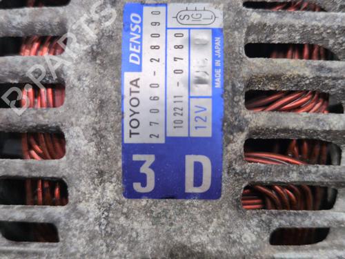 Used Alternator TOYOTA RAV 4 II (_A2_) 2.0 4WD (ACA21, ACA20) (150 hp) 25728337