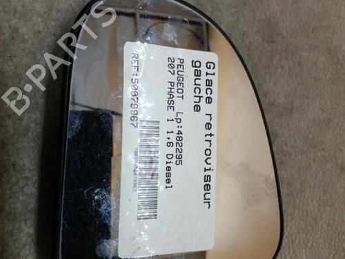 Used Left mirror glass Left mirror glass PEUGEOT 207 (WA_, WC_) 1.6 HDi (90 hp) 25081582 25081582