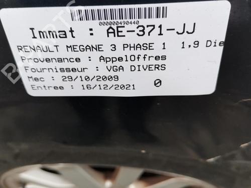 Left sun visor RENAULT MEGANE III Hatchback (BZ0/1_, B3_) 1.9 dCi (BZ0N, BZ0J) | BP25089403I1 - Image 11