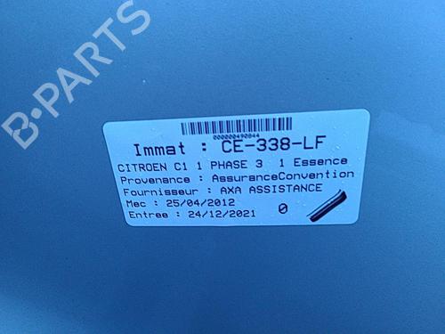 Right front window switch CITROËN C1 (PM_, PN_) 1.0 | BP25078067I26 - Image 12