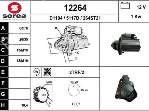 Starter NISSAN MICRA IV (K13K, K13KK) 1.2 | BP25077816M8 