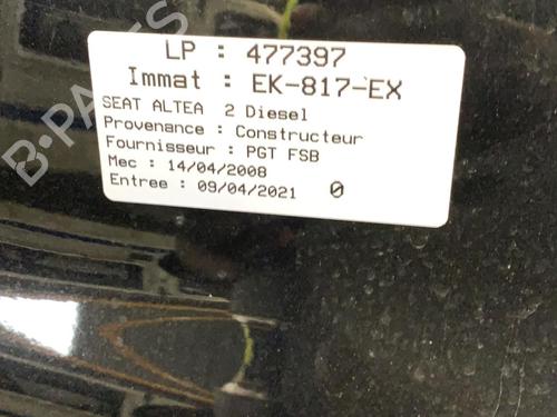 Right tailgate light SEAT ALTEA (5P1)  | BP25081819C80 