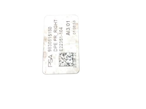 Used Front right window mechanism PEUGEOT 308 SW III (FC_, FJ_, FR_, F4_, FN_) BlueHDi 130 (FCYHZL, FCYHZT) (131 hp) 25073588