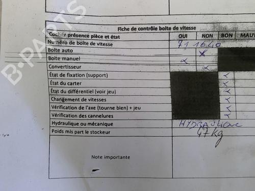 Gearbox MERCEDES-BENZ A-CLASS (W169) A 180 CDI (169.007, 169.307) | BP25079761M3 