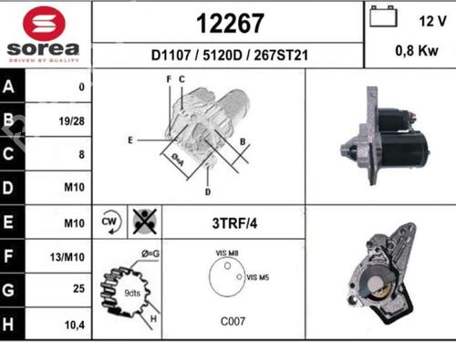 Starter RENAULT TWINGO III (BCM_, BCA_) 1.0 SCe 70 (BCMB) | BP25114292M8  - Image 6