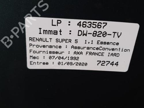 Hood RENAULT SUPER 5 (B/C40_)  | BP25082572C1 
