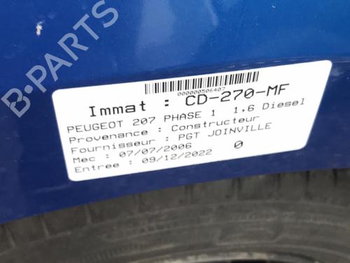 Front right lock PEUGEOT 207 (WA_, WC_) 1.6 HDi | BP25088074C97 