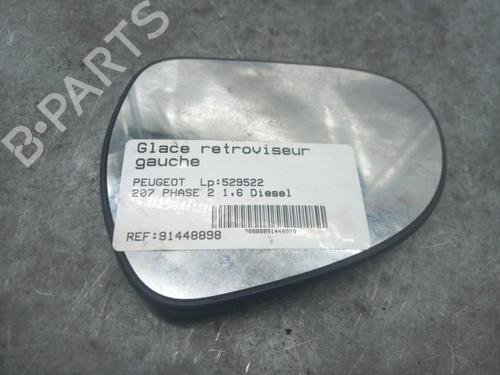 Used Left mirror glass PEUGEOT 207 (WA_, WC_) 1.6 HDi (92 hp) 25060429
