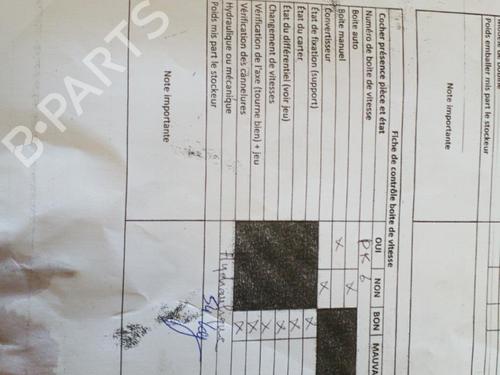Gearbox RENAULT LAGUNA II (BG0/1_) 1.9 dCi (BG08, BG0G) | BP25089159M3 