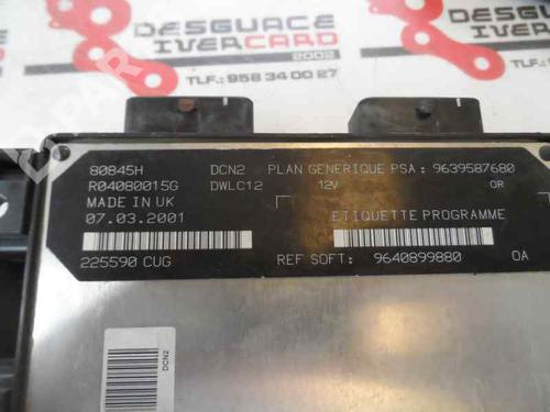 Engine control unit (ECU) PEUGEOT 206 Hatchback (2A/C) 1.9 D | BP199500M57 