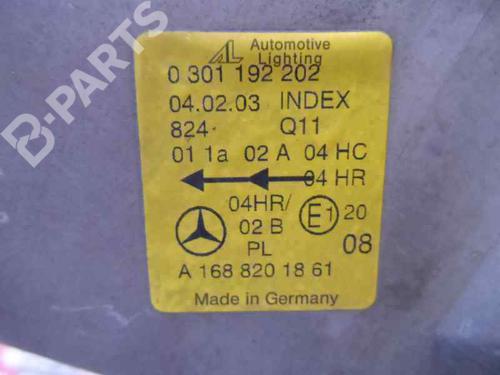 Right headlight MERCEDES-BENZ A-CLASS (W168) A 170 CDI (168.009, 168.109) | BP201945C29 