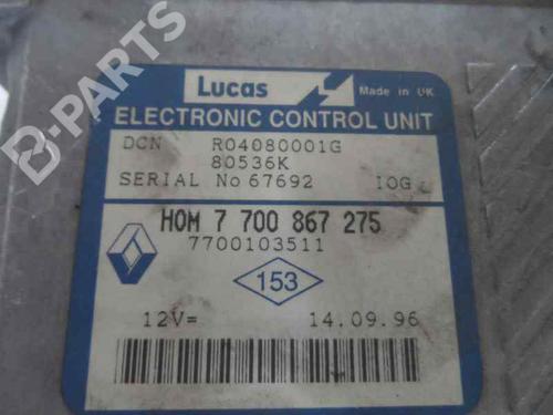 Engine control unit (ECU) RENAULT MEGANE I (BA0/1_) 1.9 D | BP2587929M57 