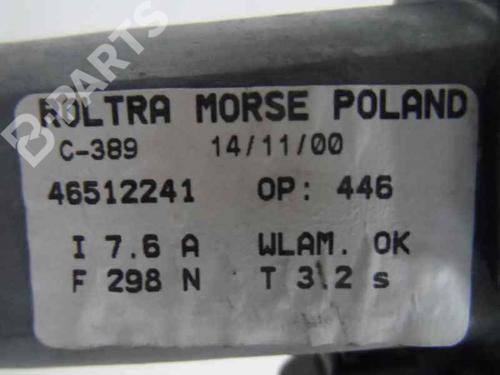 Rudehejsemekanisme Højre foran FIAT SEICENTO / 600 (187_) 1.1 (187AXB, 187AXB1A, 187AXC1A02) (54 hp) 289516