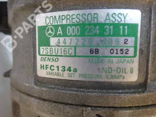 AC compressor MERCEDES-BENZ M-CLASS (W163) ML 270 CDI (163.113) | BP1250602M34 