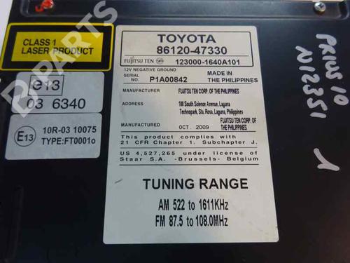 Radio TOYOTA PRIUS (_W3_)  | BP1768284E6 