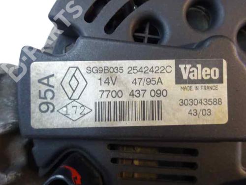 Alternator RENAULT CLIO II (BB_, CB_) 1.2 16V (BB05, BB0W, BB11, BB27, BB2T, BB2U, BB2V, CB05,... | BP1966897M7 