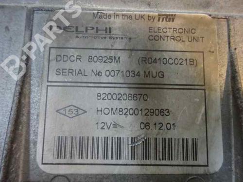 Engine control unit (ECU) RENAULT CLIO II (BB_, CB_) 1.5 dCi (B/CB07) | BP2269782M57 
