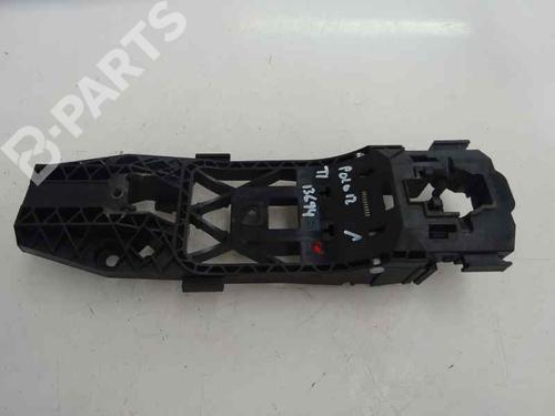 Used Rear left exterior door handle VW POLO V (6R1, 6C1) 1.2 TDI (75 hp) 6054195