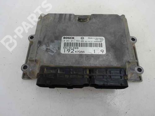 Used Engine control unit (ECU) FIAT STILO (192_) 1.9 D Multijet (100 hp) 7122806