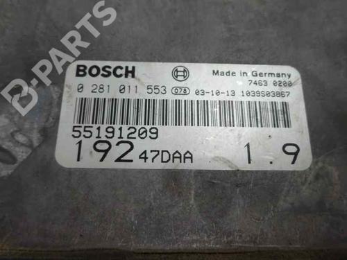 Engine control unit (ECU) FIAT STILO (192_) 1.9 D Multijet | BP7122806M57 