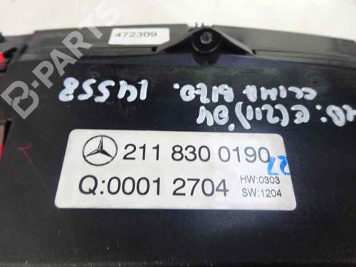 Climate control MERCEDES-BENZ E-CLASS (W211) E 270 CDI (211.016) | BP7817222I5 