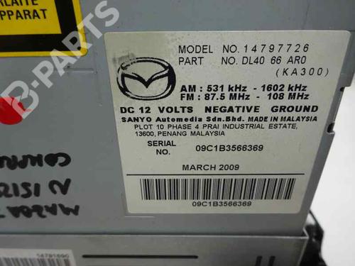 Radio MAZDA 2 (DE_, DH_)  | BP9856911E6 