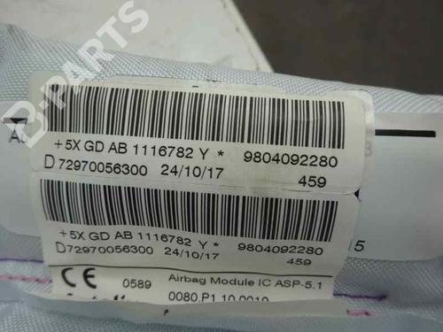 Airbag hemel rechts PEUGEOT 208 I (CA_, CC_) [2012-2020]  10115433