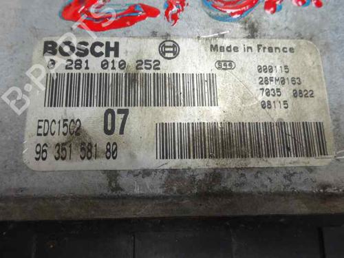 Used Engine control unit (ECU) PEUGEOT 406 (8B) 2.0 HDI 90 (90 hp) 7868453