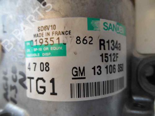 Used AC compressor AC compressor OPEL AGILA B (H08) 1.3 CDTI (F68) (75 hp) 247765 247765