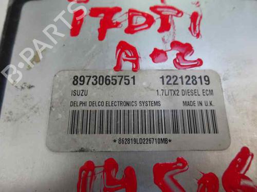 Motorstyringsenhet OPEL COMBO Box Body/MPV 1.7 DTI 16V (75 hp) 7656886