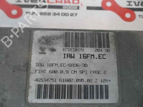 Used Engine control unit (ECU) FIAT SEICENTO / 600 (187_) 0.9 (187AXA, 187AXA1A) (39 hp) 201580