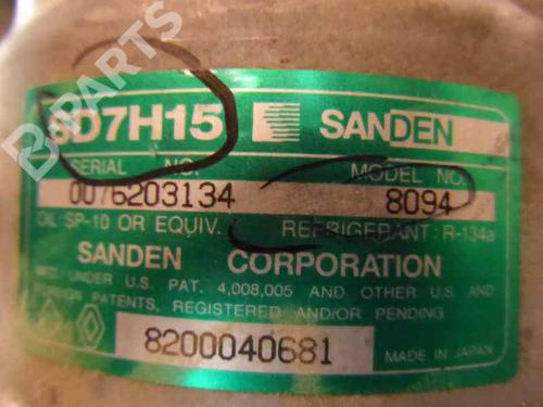 AC compressor MITSUBISHI SPACE STAR MPV (DG_A)  | BP202110M34 