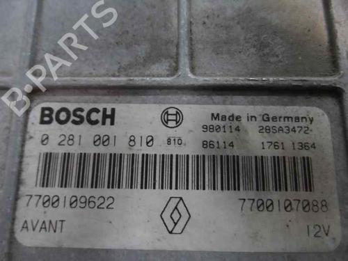 Used Engine control unit (ECU) RENAULT MEGANE I (BA0/1_) 1.9 dTi (BA08, BA0N) (98 hp) 201522
