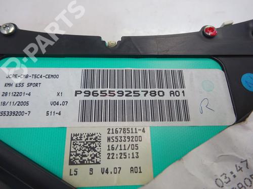 Instrument cluster PEUGEOT 307 CC (3B)  | BP10496904C47 
