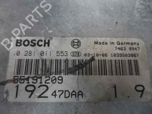 Used Engine control unit (ECU) FIAT STILO (192_) 1.9 D Multijet (100 hp) 249276