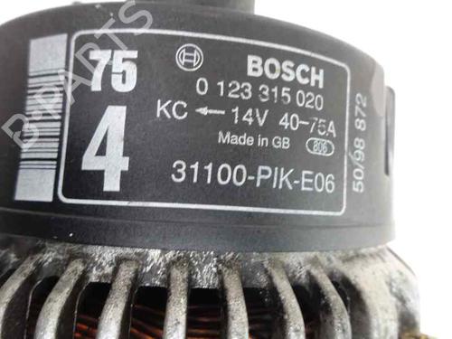 Used Alternator Alternator HONDA CIVIC VI Fastback (MA, MB) 1.5 16V (MB3) (114 hp) 6829351 6829351