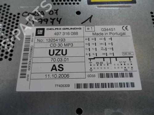 Used Radio Radio OPEL CORSA D (S07) 1.3 CDTI (L08, L68) (90 hp) 586303 586303