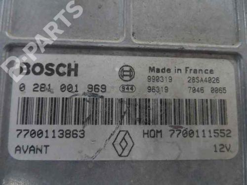Engine control unit (ECU) RENAULT MEGANE I (BA0/1_) 1.9 dTi (BA08, BA0N) | BP10497043M57 