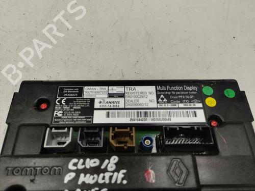 Display monitor RENAULT CLIO IV (BH_) 1.5 dCi 90 | BP26561297C48